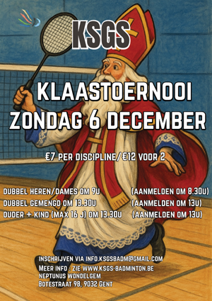 Flyer tornooi KSGS 2026